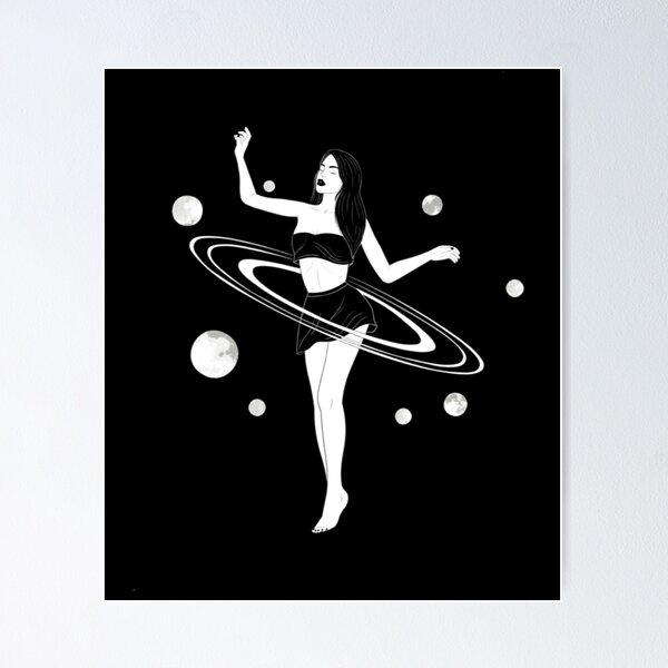 Item preview, A Girl Dancing in Space designed and sold by TALASHOP.