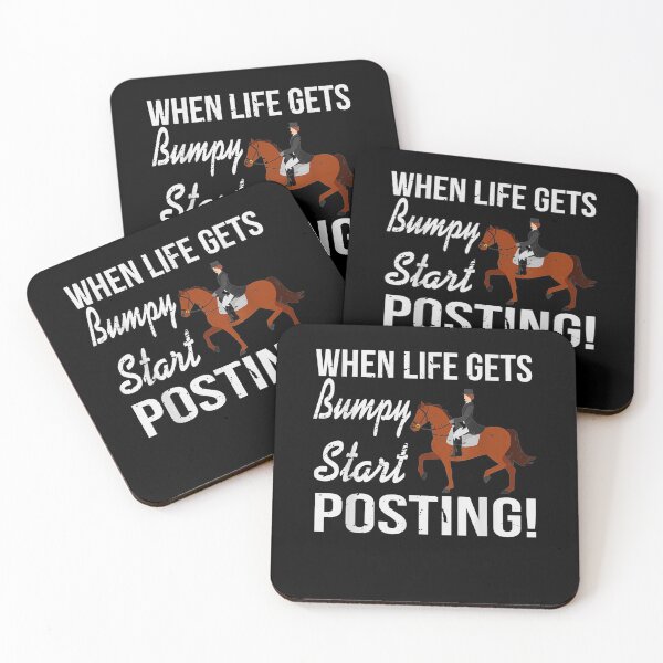 Item preview, Cute Horse When Life Gets Bumpy Start Posting designed and sold by shirleyfinley.
