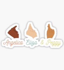 Pegatina Angelica, Eliza, and Peggy