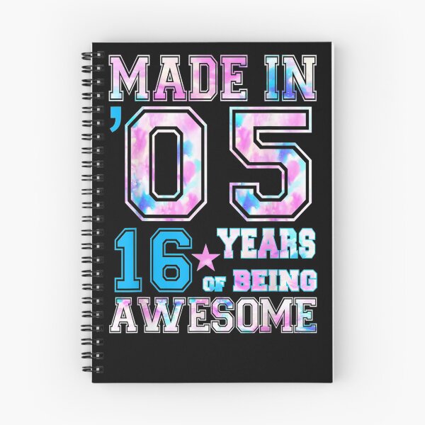 Aperçu de l'œuvre Cadeaux pour une fille de 16 ans pour son 16e anniversaire née en 2005 créée et vendue par nancymachado.