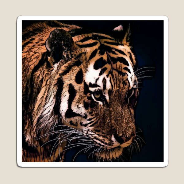 Artikelvorschau, Tigergesicht entworfen und verkauft von TRISHULs.