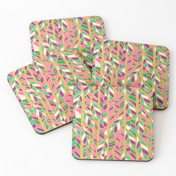 Item preview, Gold Geometric Leaves designed and sold by Sketchbook Designs.