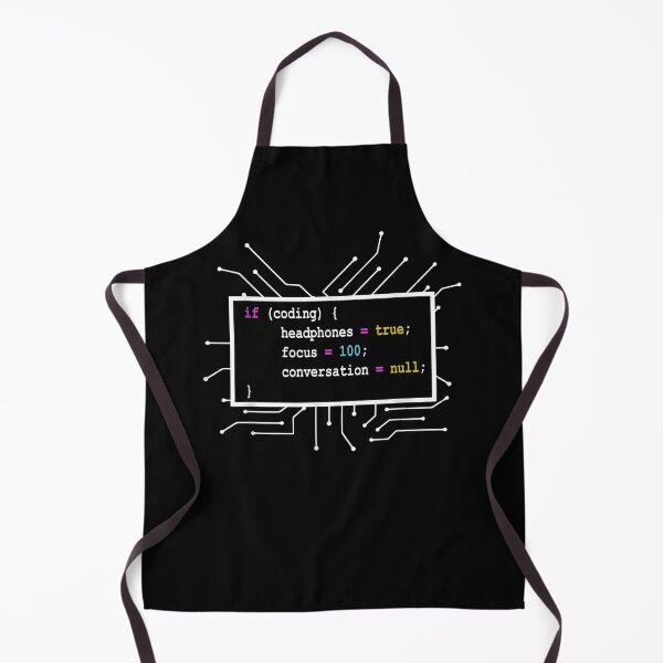 Programming If Coding Headphones Focus Gift Apron