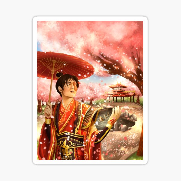 Cherry Blossom Zuko Sticker
