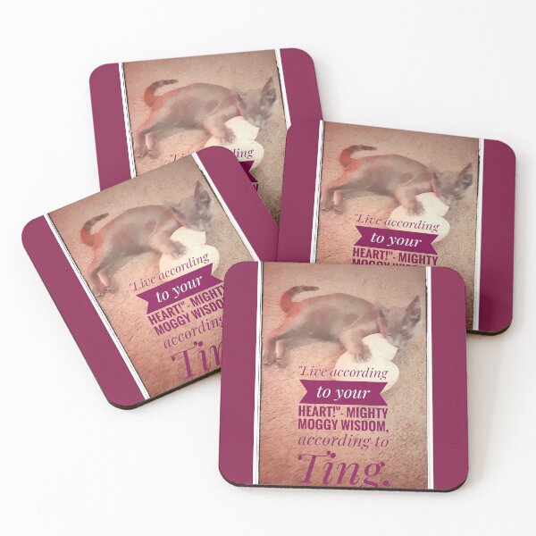 Item preview, Mighty Moggy "Ting's" words of wisdom. (part of the "feel goods" collection). designed and sold by ChaChings.