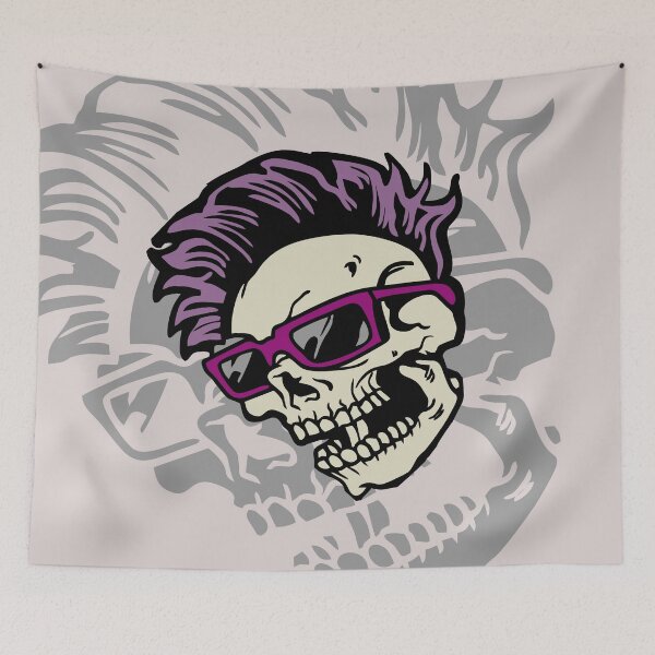 Item preview, Double pank scull designed and sold by urban-color.