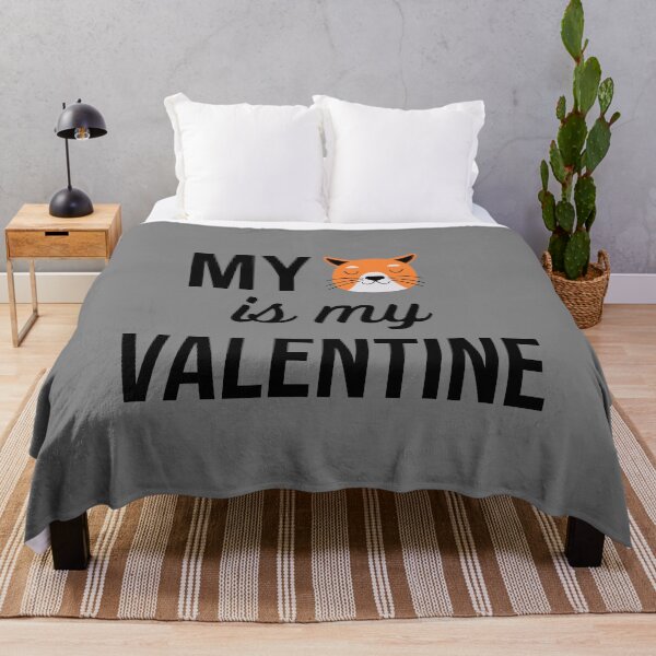 Item preview, My Cat Is My Valentine  designed and sold by ModkMerch.