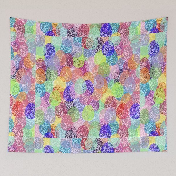 Item preview, Thumbprint  Colorful Abstract Pattern Fingerprints designed and sold by hempress.