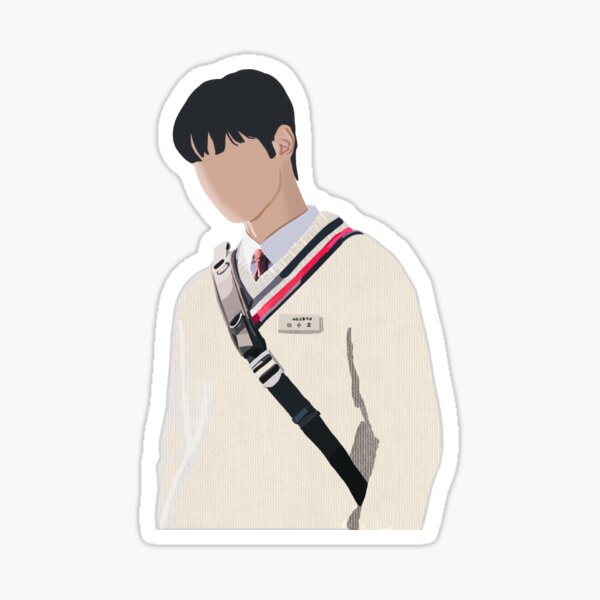 Cha eun woo, lee suho Sticker for Sale by PIKABOOO