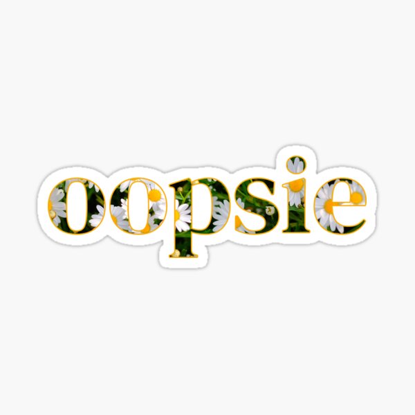 Vista previa del artículo con la obra «Gráfico de Oopsie Daisy», diseñado y vendido por TheVibeMerchant.