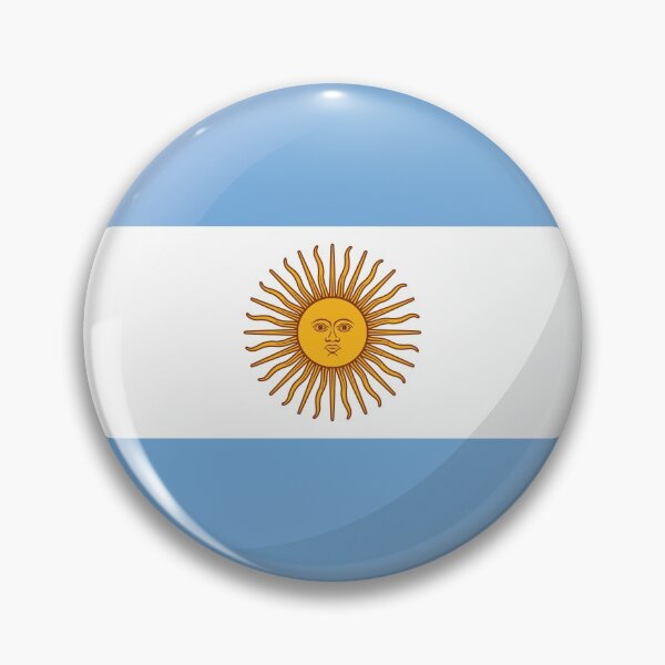 Item preview, Icon representing round button Argentina flag. Ideal for catalogs of institutional materials and geography designed and sold by LucianoCosmo.