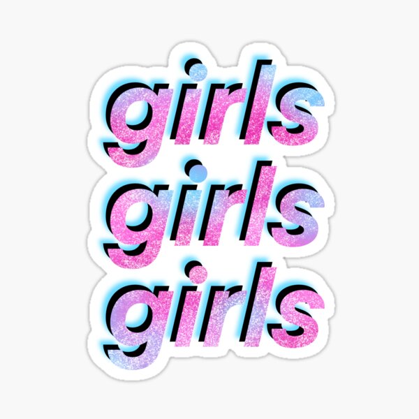 girls girls girls’ baddie pink blue glitter aesthetic