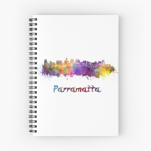 Item preview, Parramatta skyline in watercolor designed and sold by paulrommer.