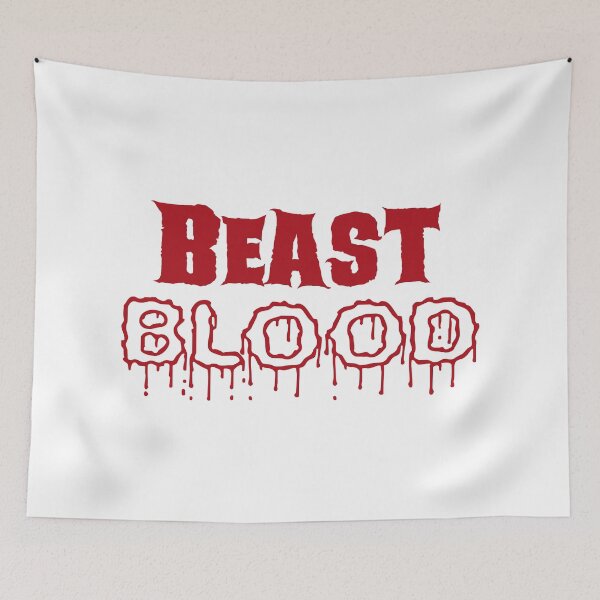 Item preview, Beast Blood Typography White designed and sold by rigisdesign.