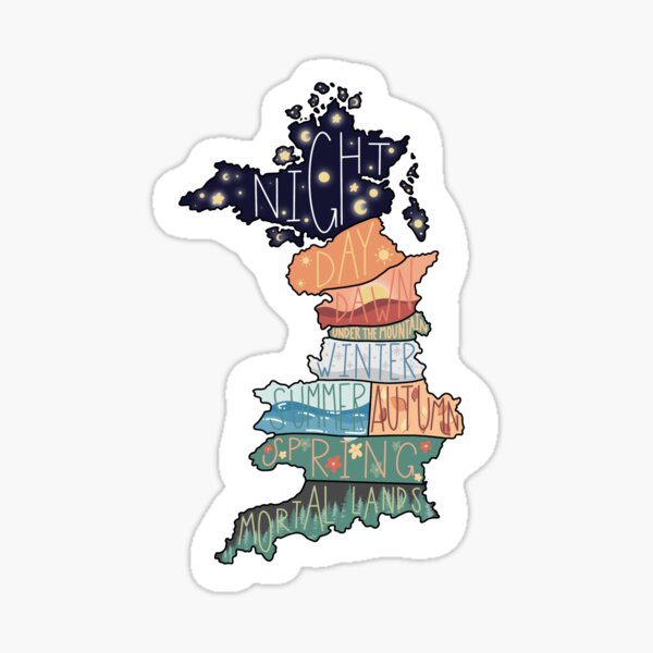 Prythian Map Sticker for Sale by Liv Merenberg