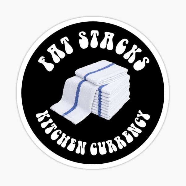 Item preview, Fat Stacks - Kitchen Currency, Clean towels...they're like gold in a professional kitchen! designed and sold by PeculiarParsnip.