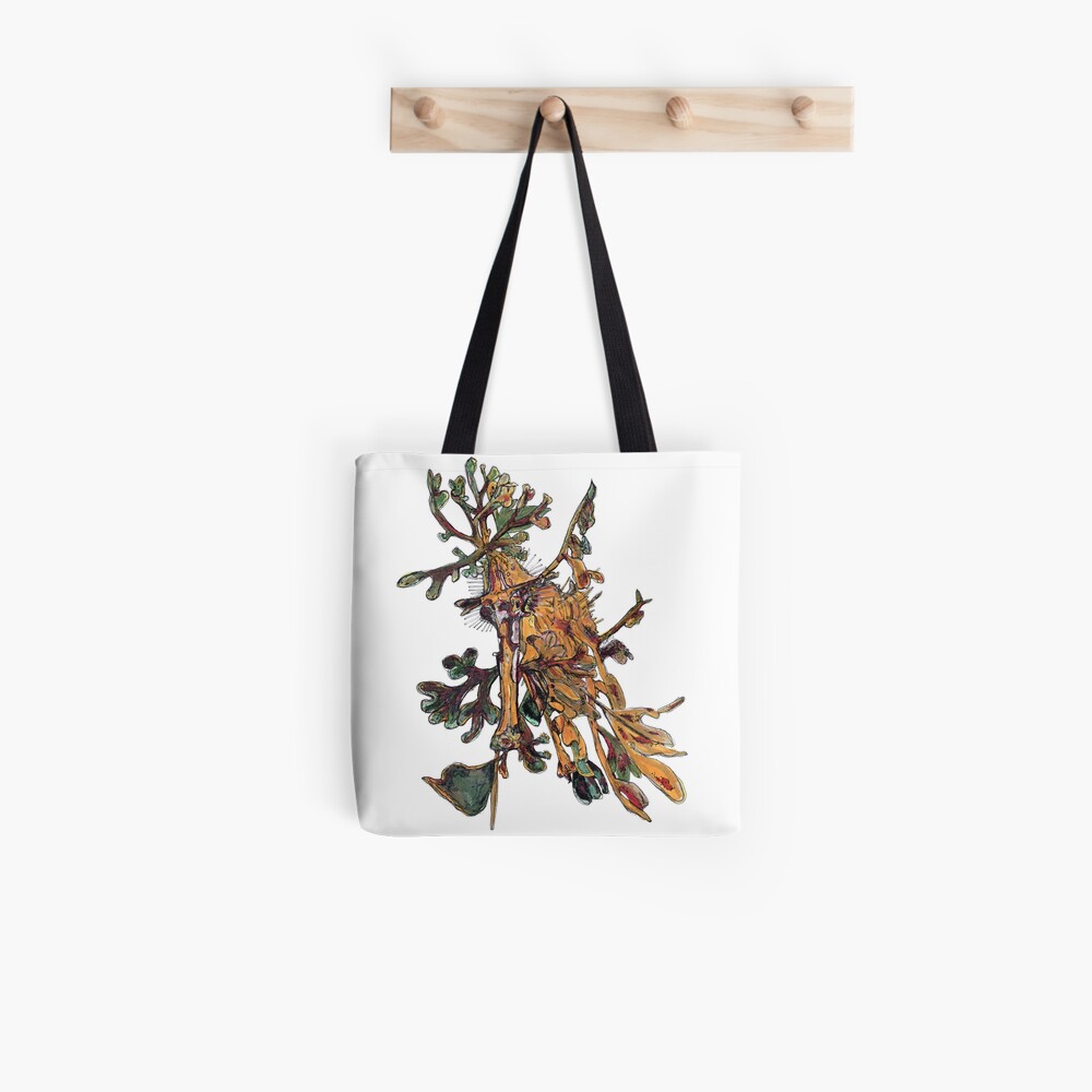 Carlee the Leafy Sea Dragon Tote Bag