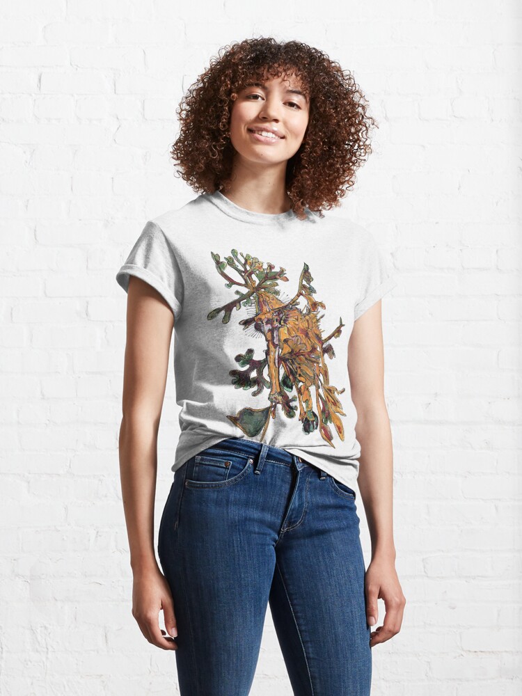 Alternate view of Carlee the Leafy Sea Dragon Classic T-Shirt