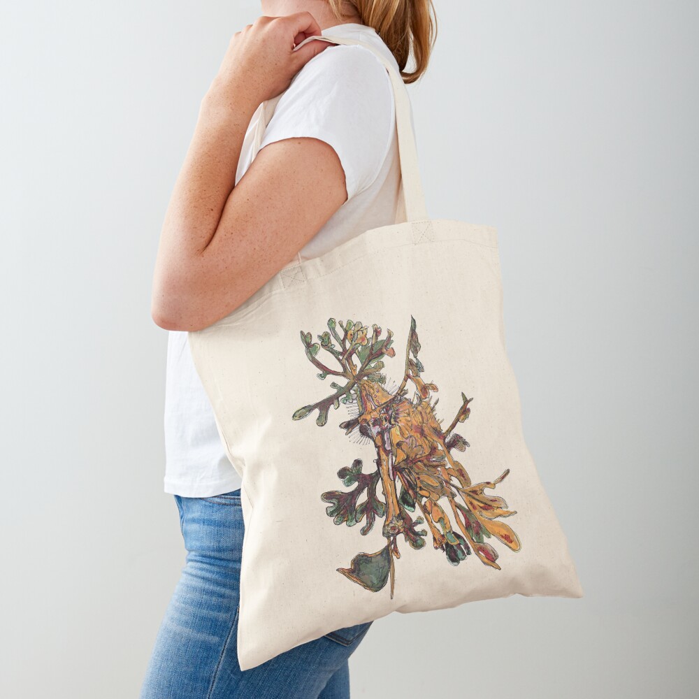 Carlee the Leafy Sea Dragon Tote Bag
