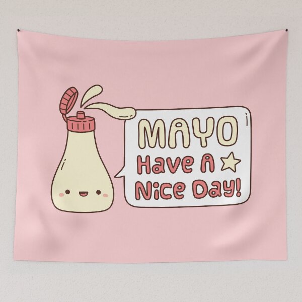 Item preview, Cute Mayo Have A Nice Day Pun Greeting designed and sold by rustydoodle.
