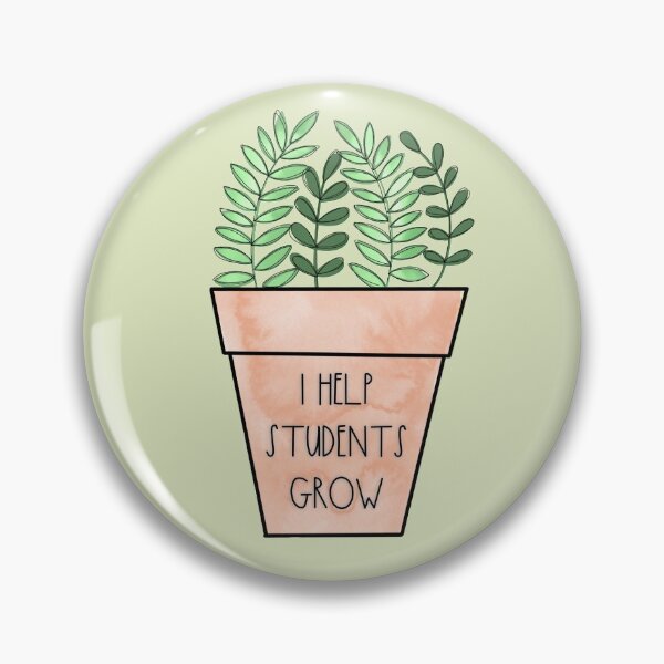 Item preview, I Help My Students Grow - Teacher Sticker designed and sold by tofumofo.