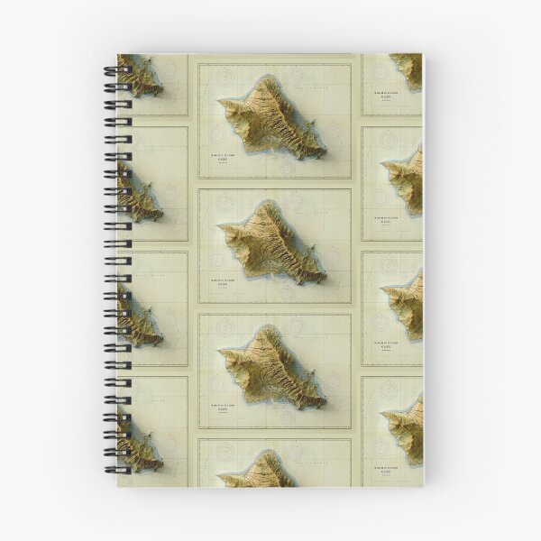 Item preview, 1959 Oahu Relief Map 3D digitally-rendered designed and sold by ThinkAboutMaps.