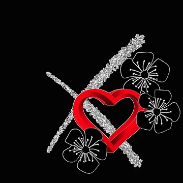 Artwork thumbnail, Heart Flower  by R-FitDesign