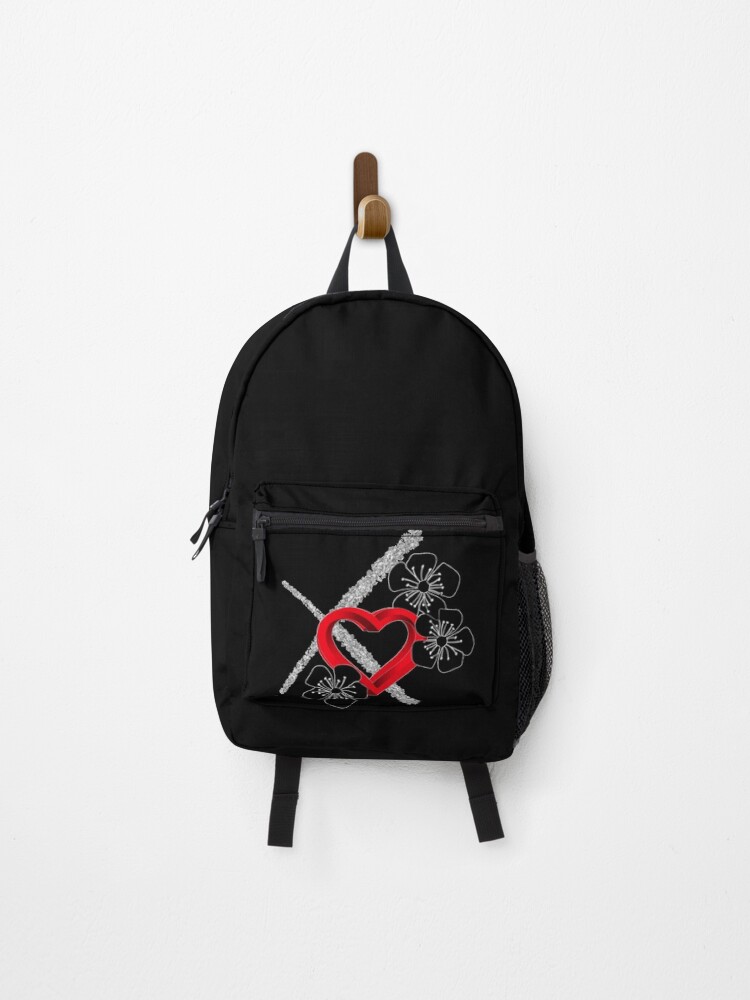 Thumbnail 1 of 3, Backpack, Heart Flower designed and sold by R-FitDesign.