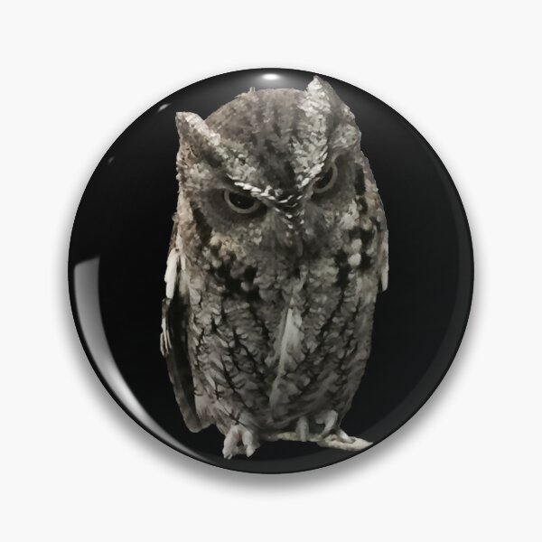 Item preview, Angry Owl on Black designed and sold by InalterataArt.