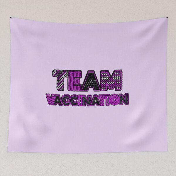 Item preview, TEAM VACCINATION - I SUPPORT EVERYONE BEING VACCINATED pink  designed and sold by Iskybibblle.