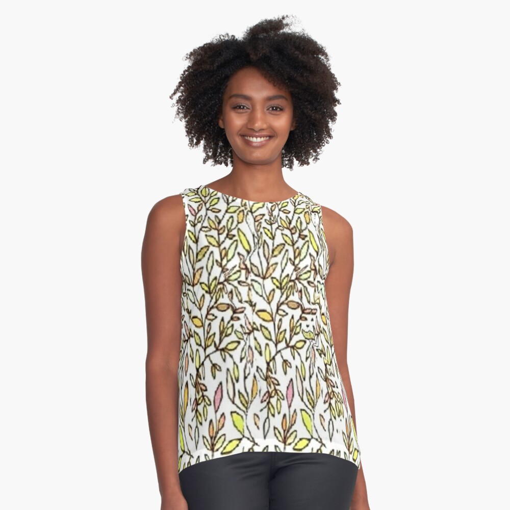 J. Jill Wearever Women's XS Sleeveless Lightweight Tank Top Floral