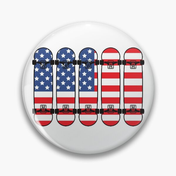 Item preview, American Flag on Skateboards designed and sold by Six Deers.