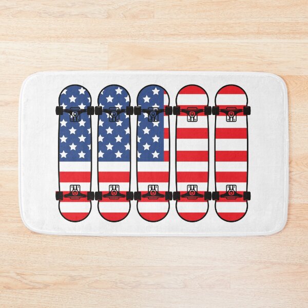 Item preview, American Flag on Skateboards designed and sold by Six Deers.