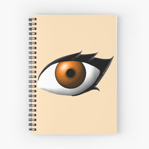 Item preview, Dark Orange/Warm Brown Anime Style Eye (Light Skin Tone) designed and sold by RayRayViolet.