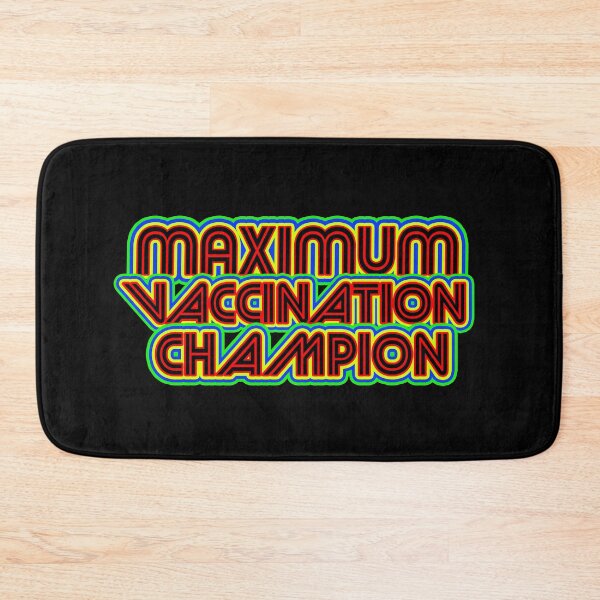 Item preview, MAXIMUM VACCINATION CHAMPION - I GOT VACCINATED RETRO MULTICOLOR  designed and sold by Iskybibblle.