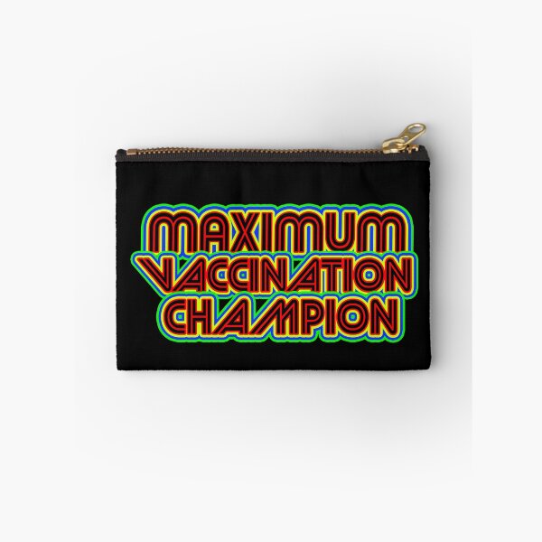 Item preview, MAXIMUM VACCINATION CHAMPION - I GOT VACCINATED RETRO MULTICOLOR  designed and sold by Iskybibblle.