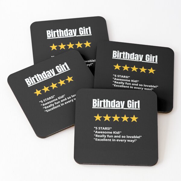 Item preview, birthday girl gift 5 star designed and sold by BlessItAllTees.