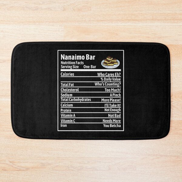 Item preview,  Nanaimo Bar Nutrition Facts designed and sold by Rhonda Hanrahan.