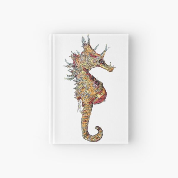 Di the Seahorse Hardcover Journal
