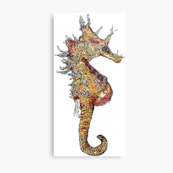 Di the Seahorse Metal Print