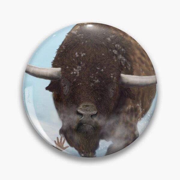 Aperçu de l'œuvre Bison géant américain. (Bison latifrons) Mégafaune préhistorique créée et vendue par Sergio Davidovich.