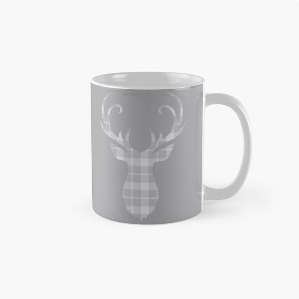Item preview, Grey Tartan Stag Head designed and sold by DirtyAngelFace Shop.