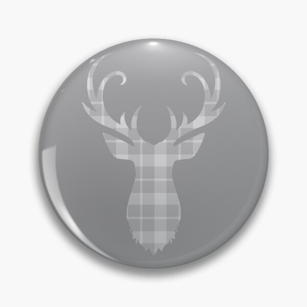 Item preview, Grey Tartan Stag Head designed and sold by DirtyAngelFace Shop.