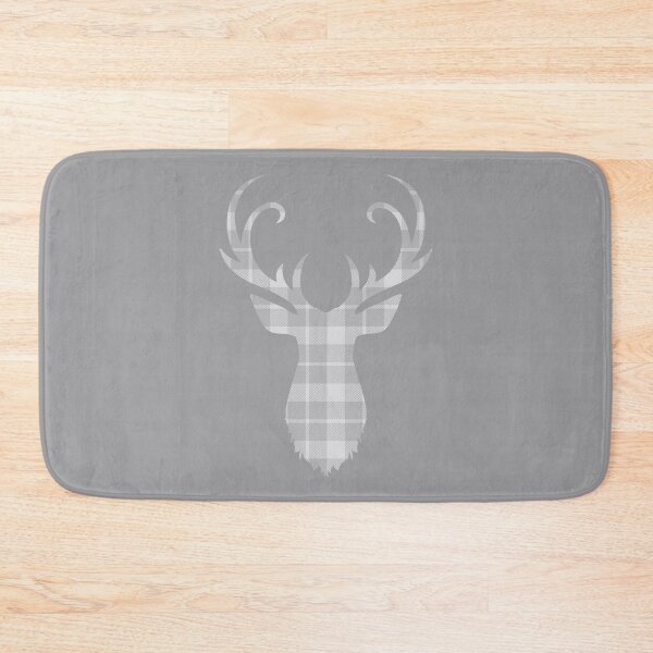 Item preview, Grey Tartan Stag Head designed and sold by DirtyAngelFace Shop.