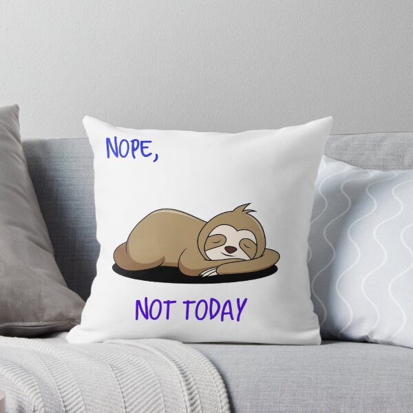 Aperçu de l'œuvre Non, pas aujourd'hui Sleeping Sloth créée et vendue par UncleStuScience.