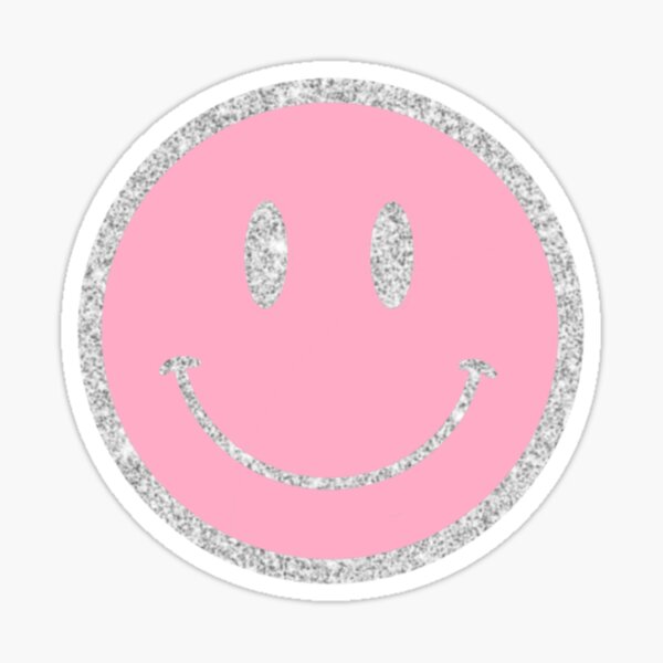 Glitter Smiley Face Stickers Redbubble