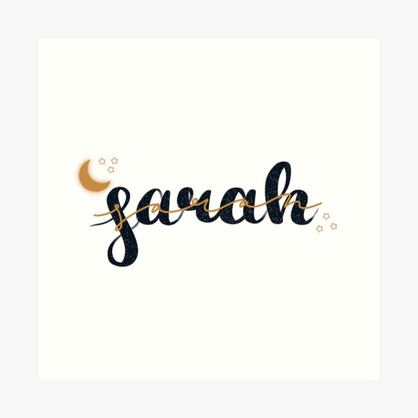 Sarah Name Art Prints Redbubble