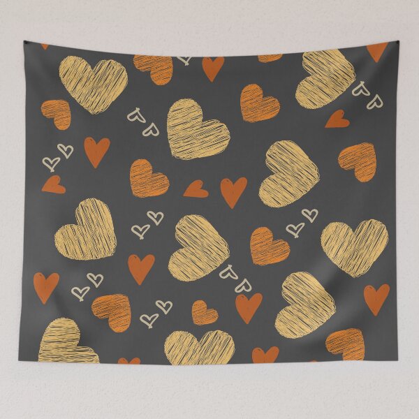 Item preview, Illuminating and Ultimate Gray Heart Valentine Pattern  designed and sold by dreamofdenim.