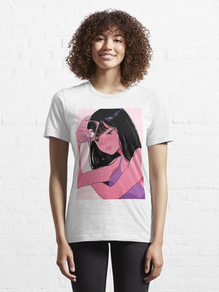 anime girl crying aesthetic retro Japan y2k | Essential T-Shirt