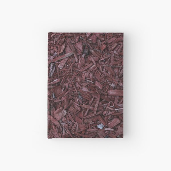Red Wood Chips Hardcover Journal